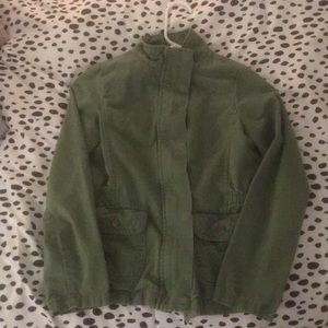 Girls olive green army jacket